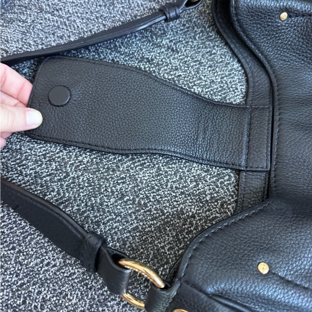 Marc Jacobs Black Hobo Bag with Gold Accents - Picture 7 of 12